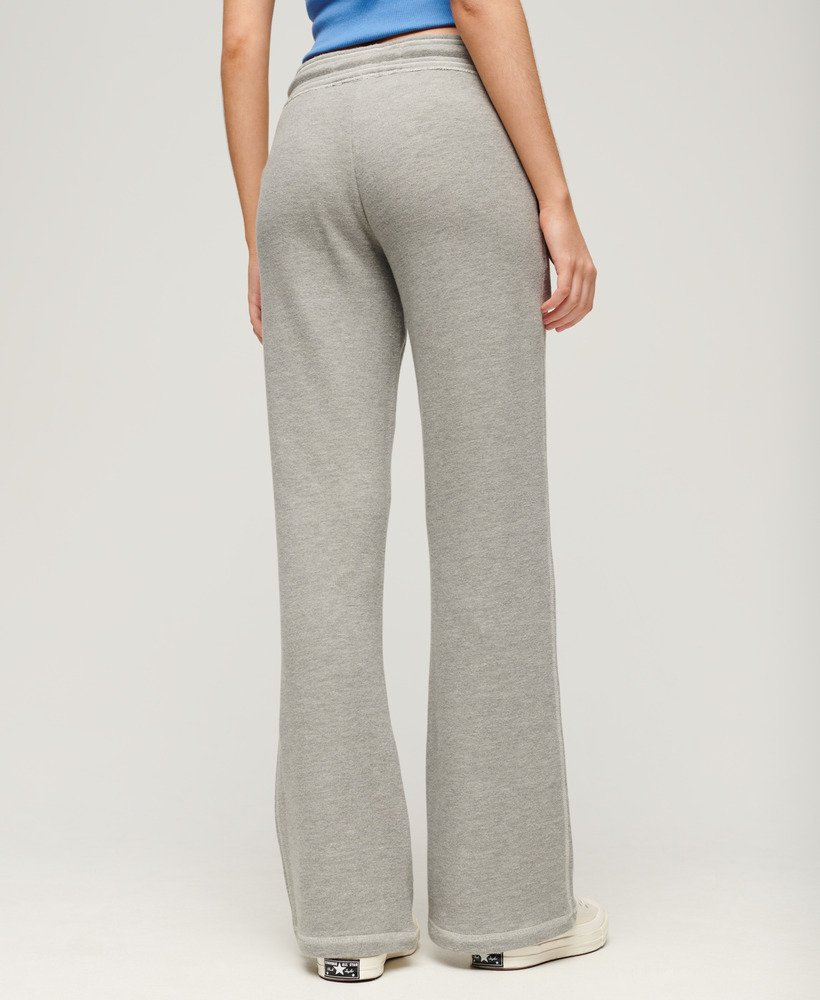 athletic essentials low rise flare joggers in grey marl