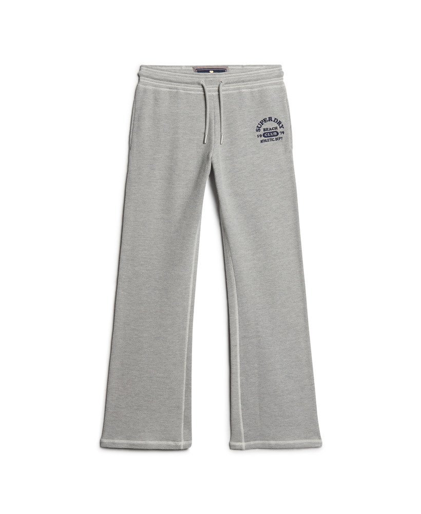 athletic essentials low rise flare joggers in grey marl
