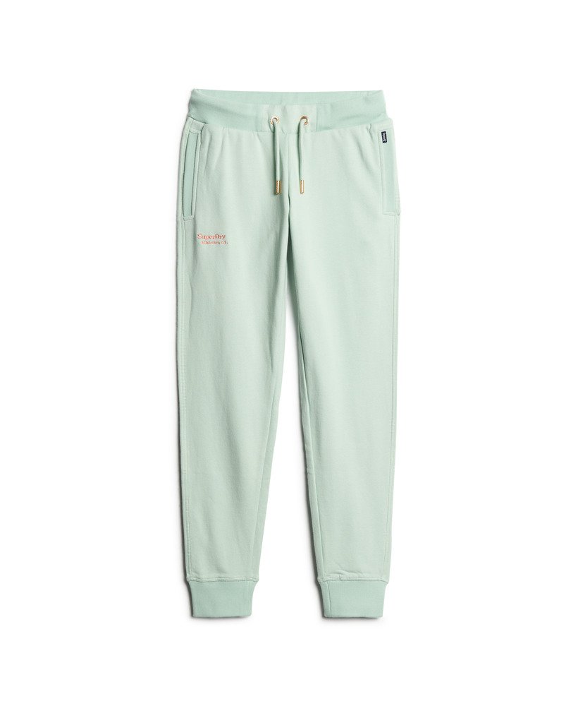 essential logo joggers in surf spray green