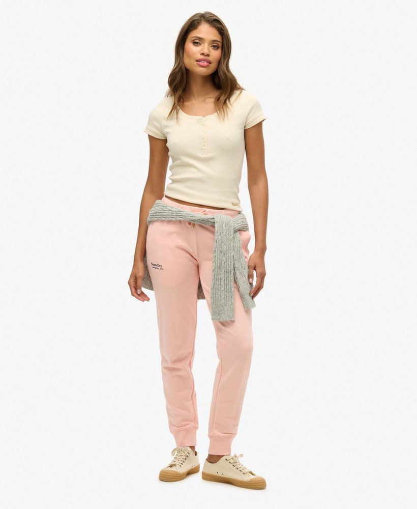 essential logo joggers in lichtroze