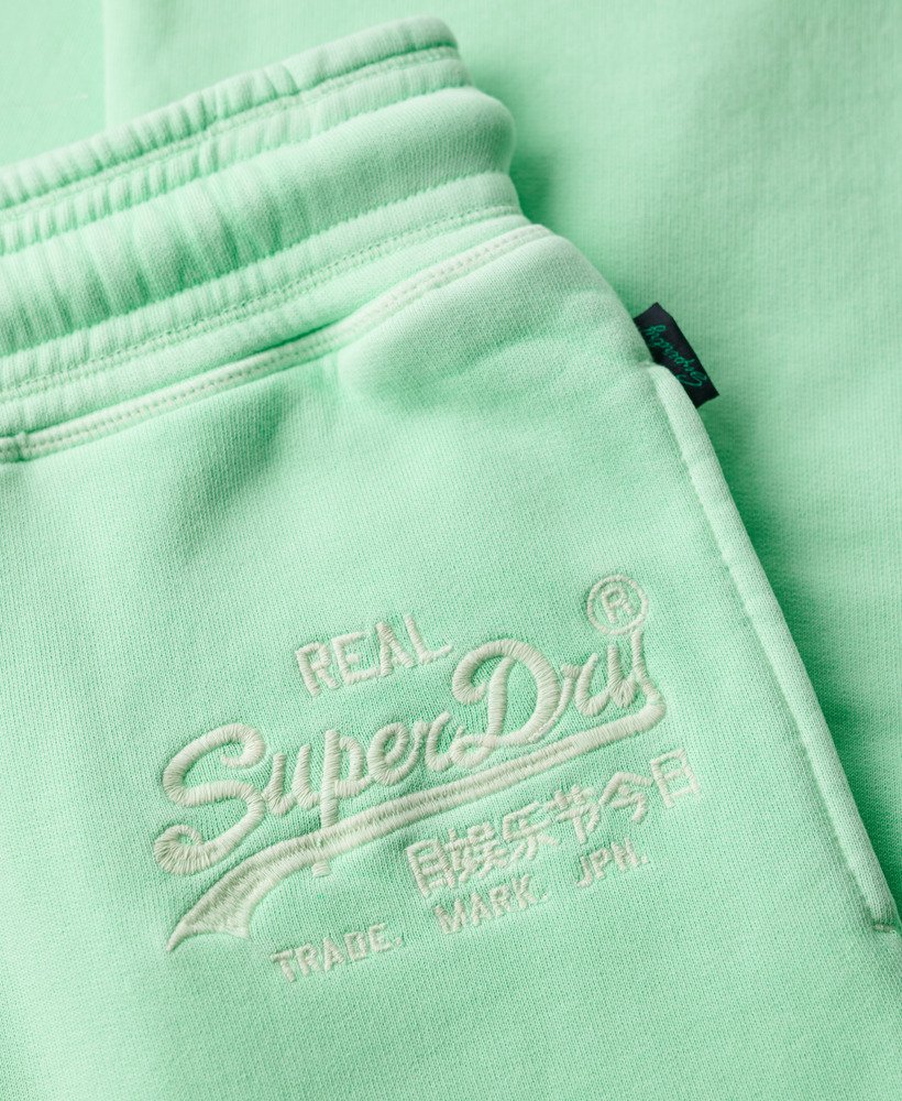 neon vintage logo low rise flare joggers in neo mint green