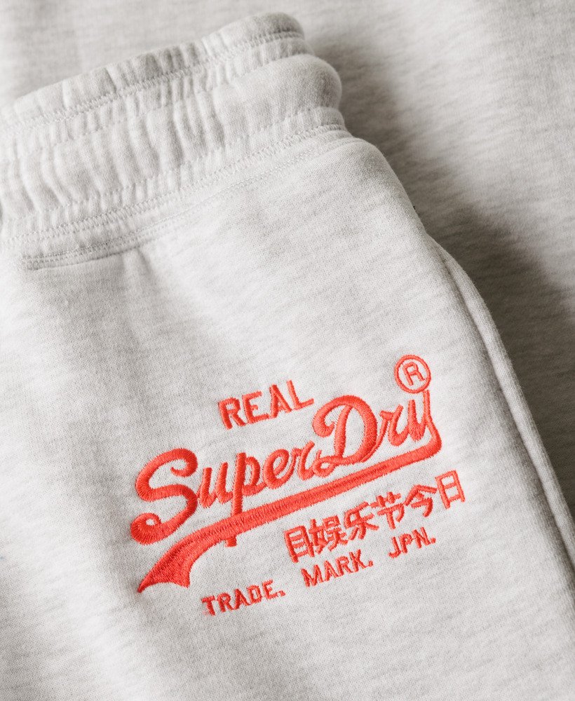 neon vintage logo low rise flare joggers in ice marl