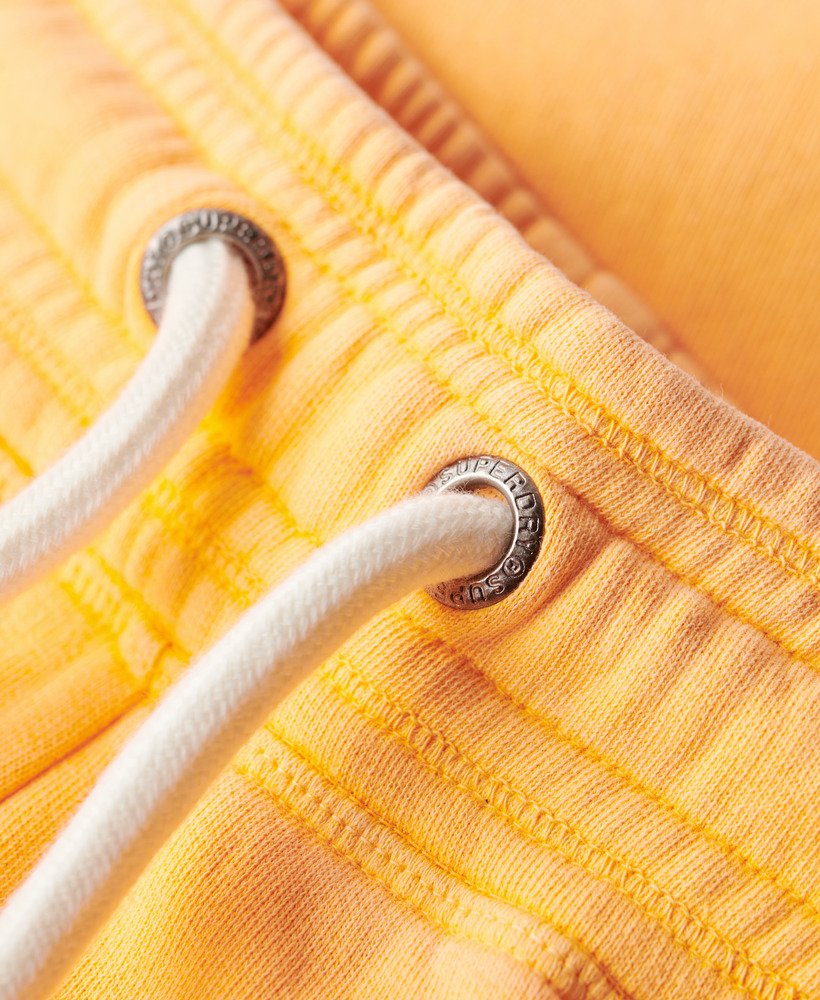 neon vintage logo low-rise flared joggingbroek in fel oranje