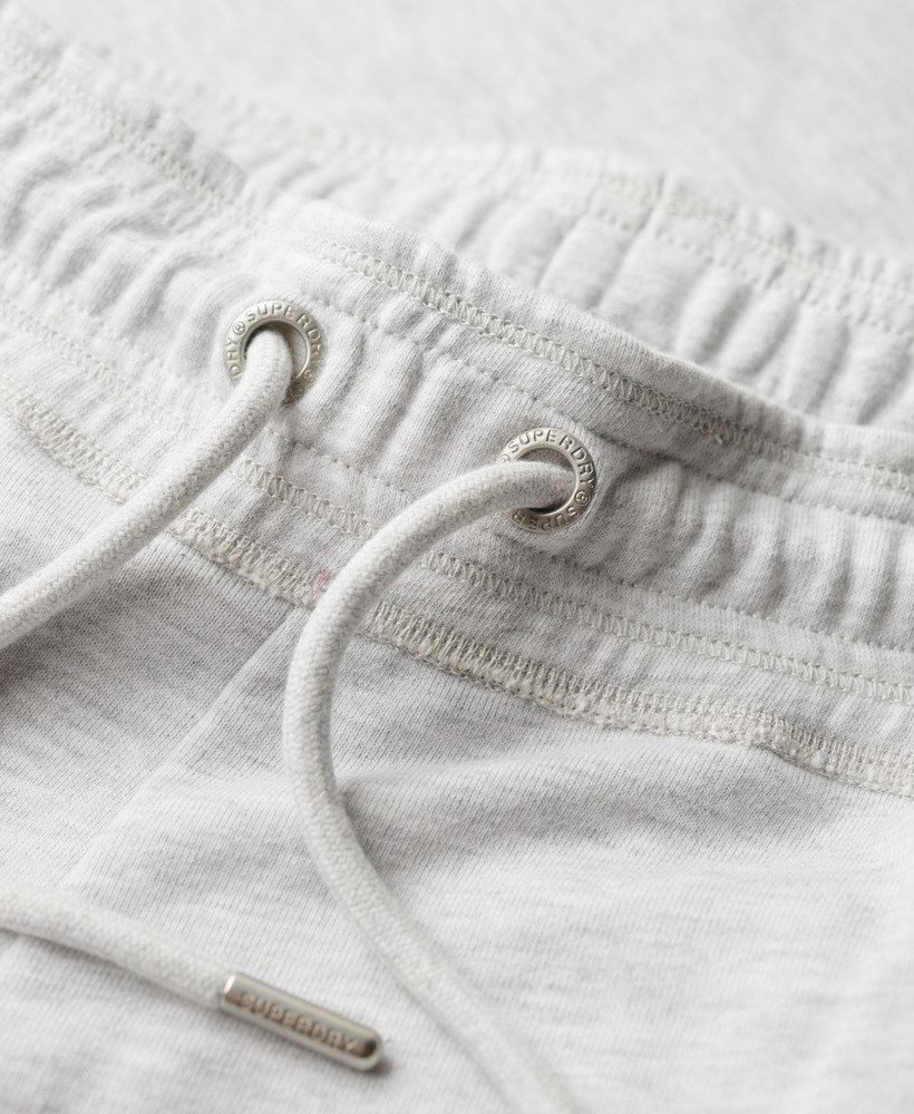 essential logo rechte joggingbroek in glacier grey marl
