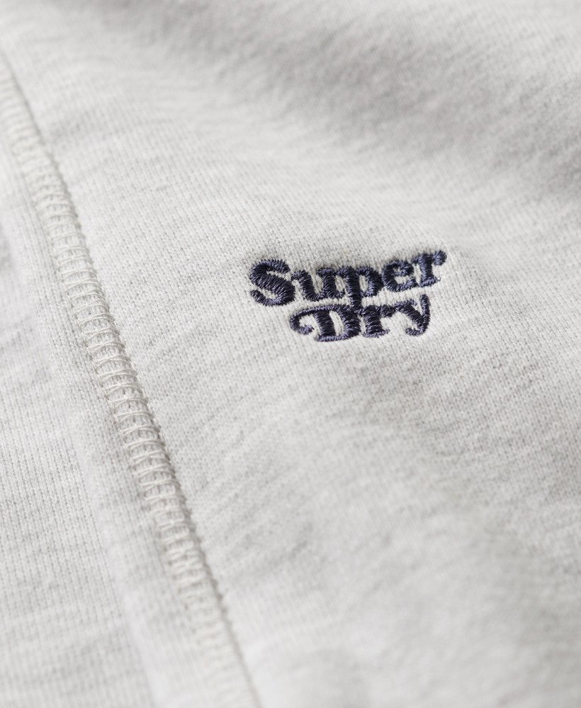 essential logo rechte joggingbroek in glacier grey marl