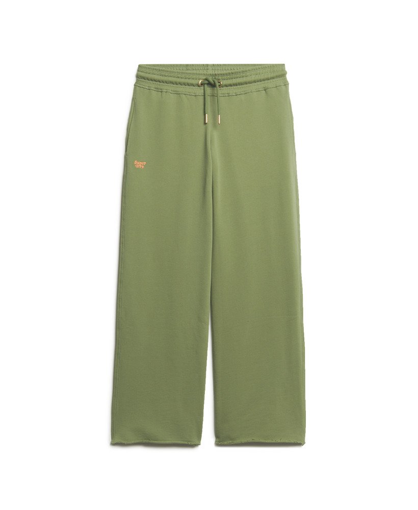 essential logo rechte joggingbroek in olijfgroen kaki
