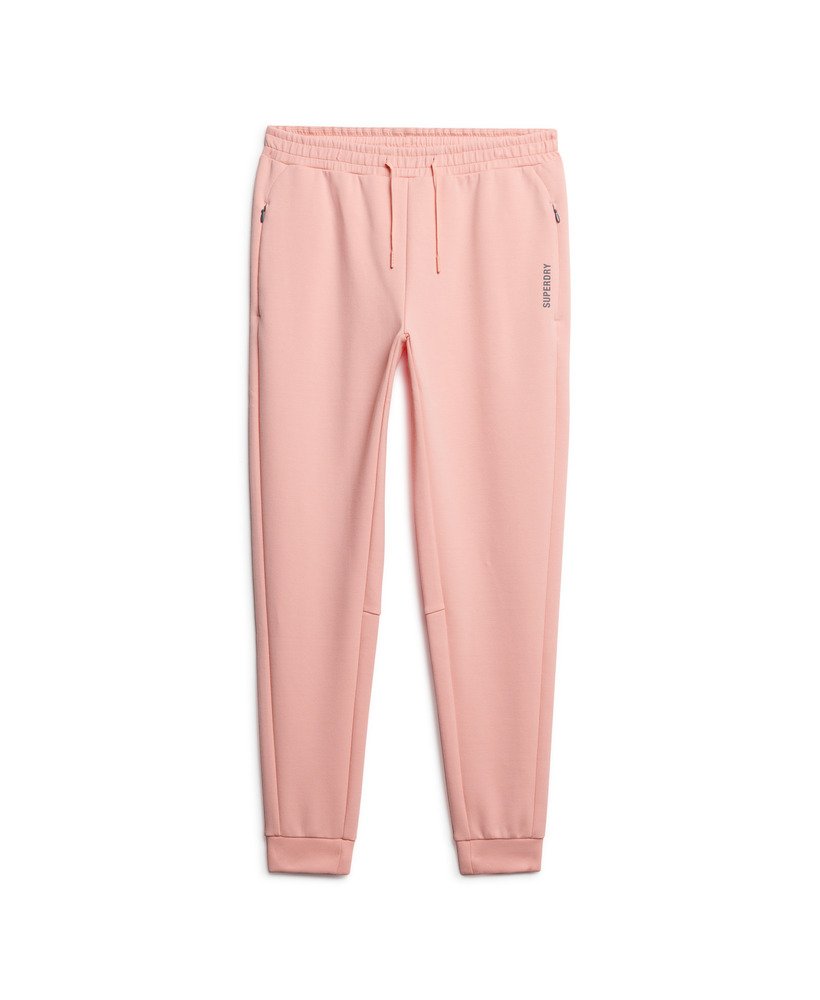 sports tech slim joggers in peach pearl pink