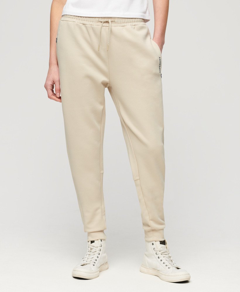 sports tech slim joggers in pelican beige