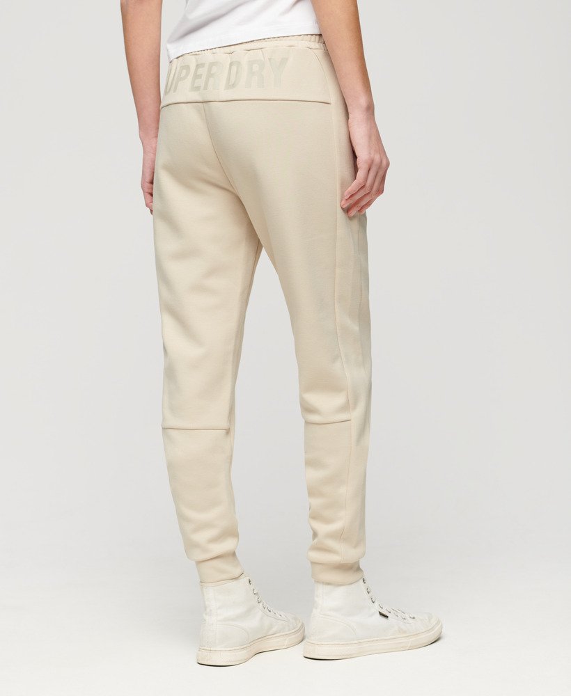 sports tech slim joggers in pelican beige