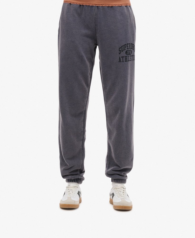 athletic essentials vintage wassen grafische joggingbroek in lauren navy