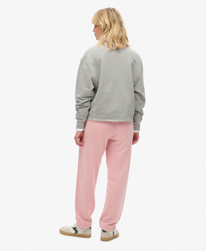 athletic essentials vintage wassen grafische joggingbroek in zachtroze