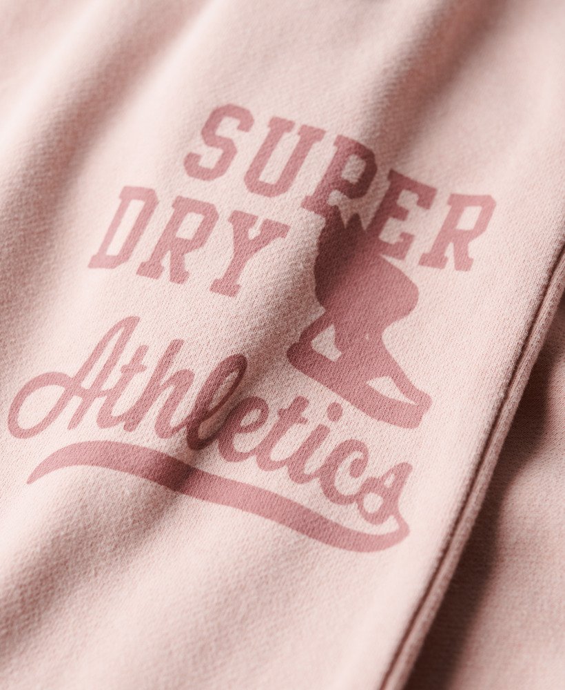 athletic essentials vintage wassen grafische joggingbroek in zachtroze