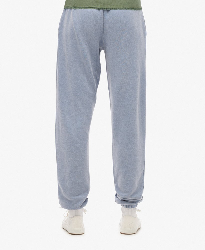 athletic essentials vintage wassen grafische joggingbroek in tidal blue