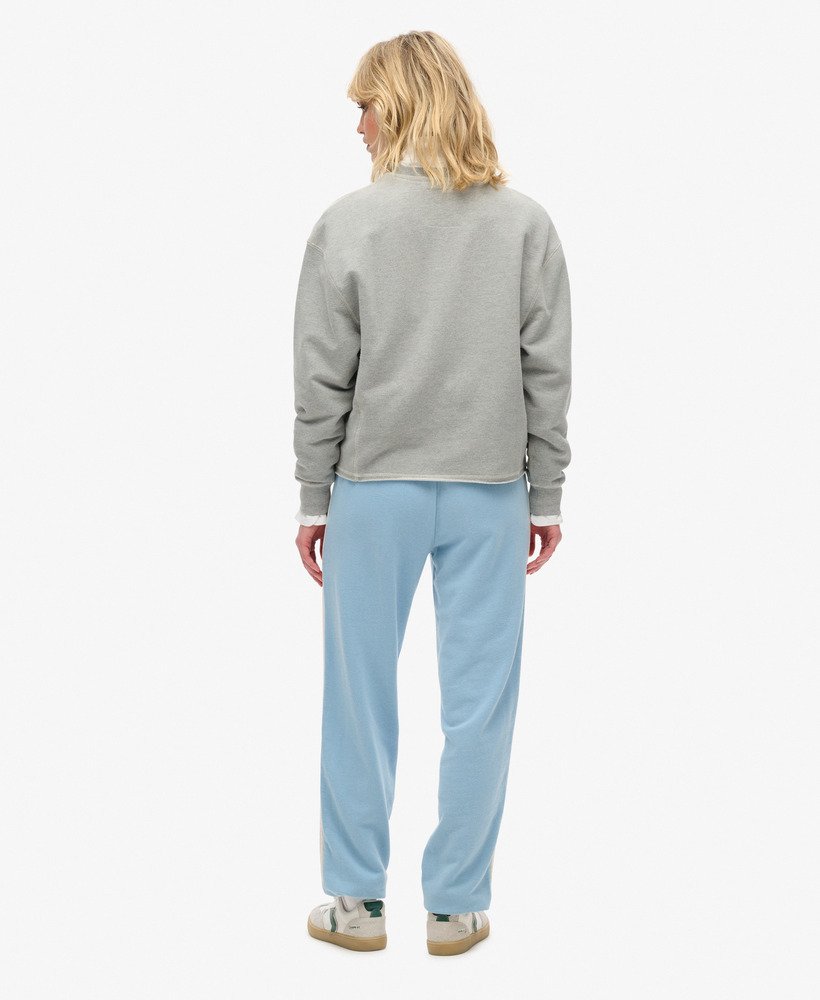 athletic essentials vintage joggingbroek met zijstrepen in allure blue