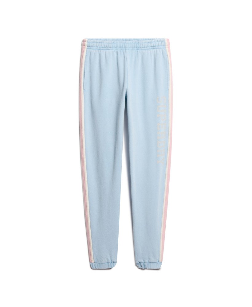 athletic essentials vintage joggingbroek met zijstrepen in allure blue