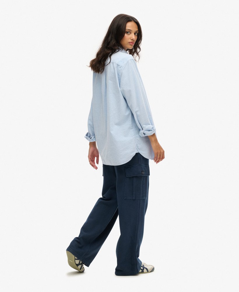 athletic essentials vintage wide cargo jogger in eclipse navy