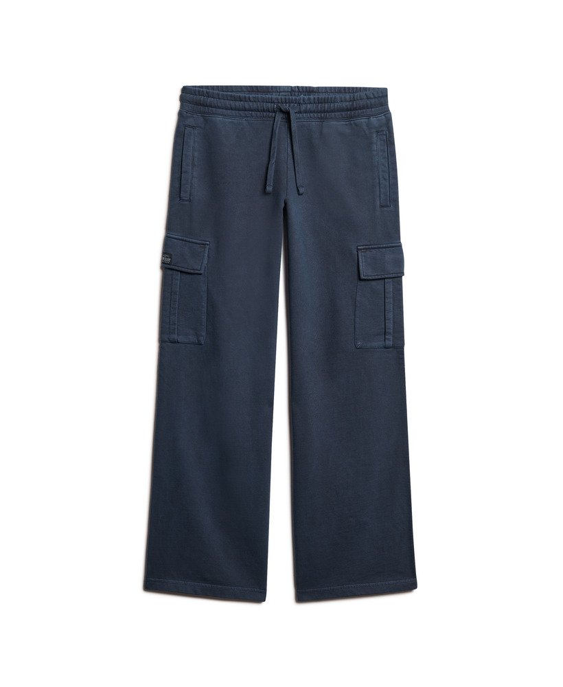 athletic essentials vintage wide cargo jogger in eclipse navy