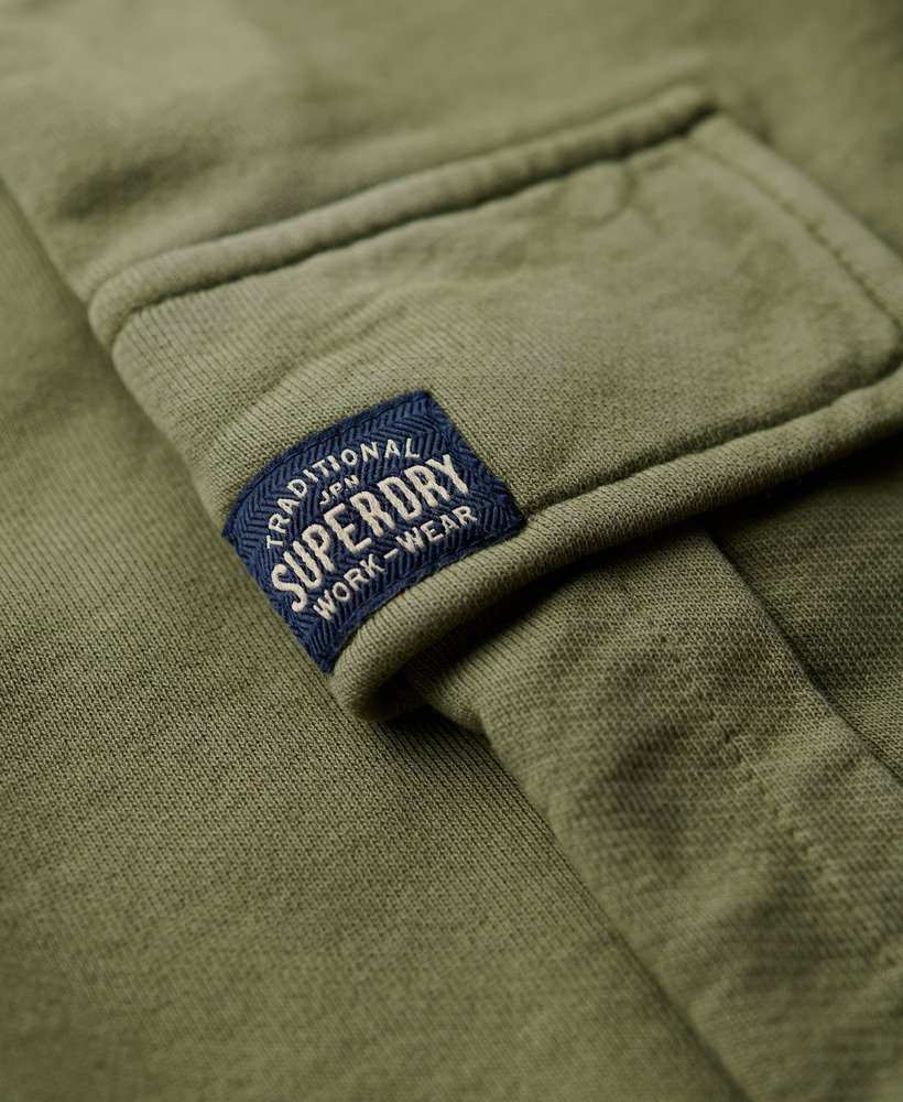athletic essentials vintage wide cargo jogger in olive khaki