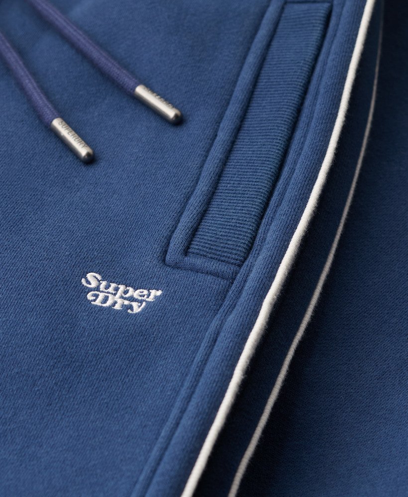essential logo rechte joggingbroek in marineblauw