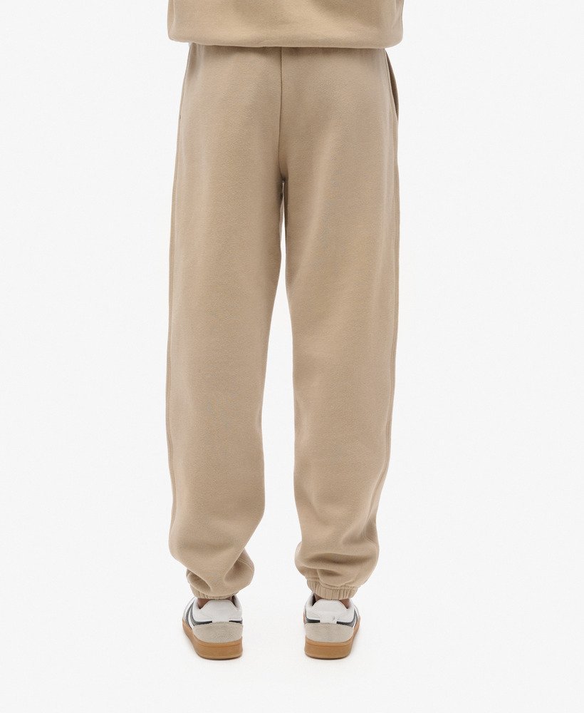 essential logo joggingbroek met manchetten in kasseiengrijs