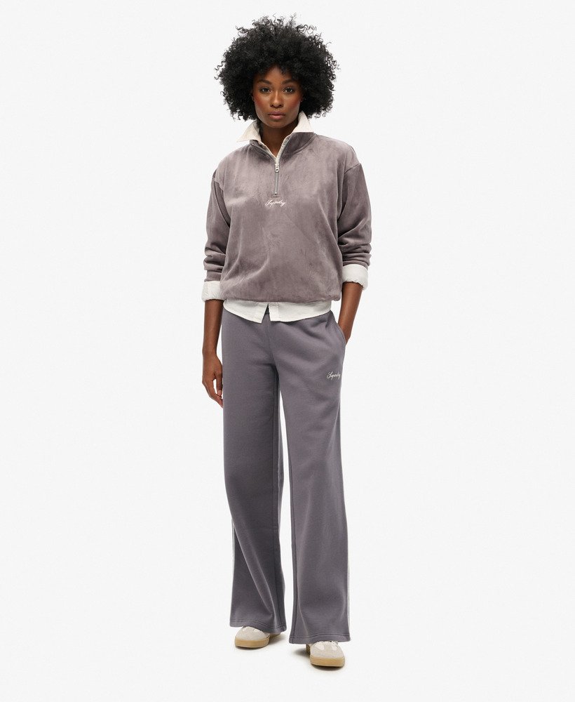 country club rechte joggingbroek in rock dark grey