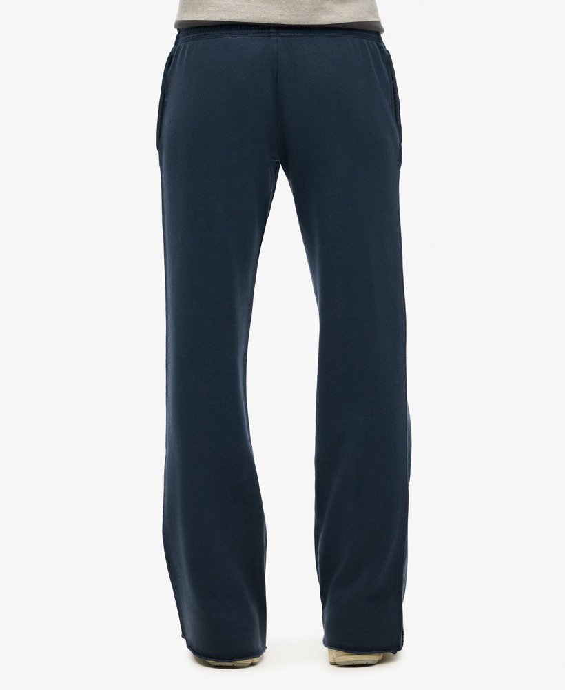 athletic essentials low rise flare joggers in richest navy
