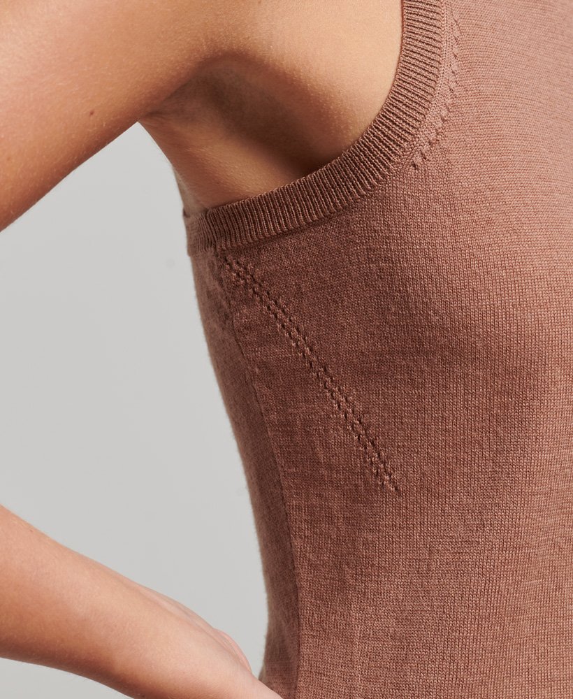 studios merino coltrui vest in woodsmoke marl