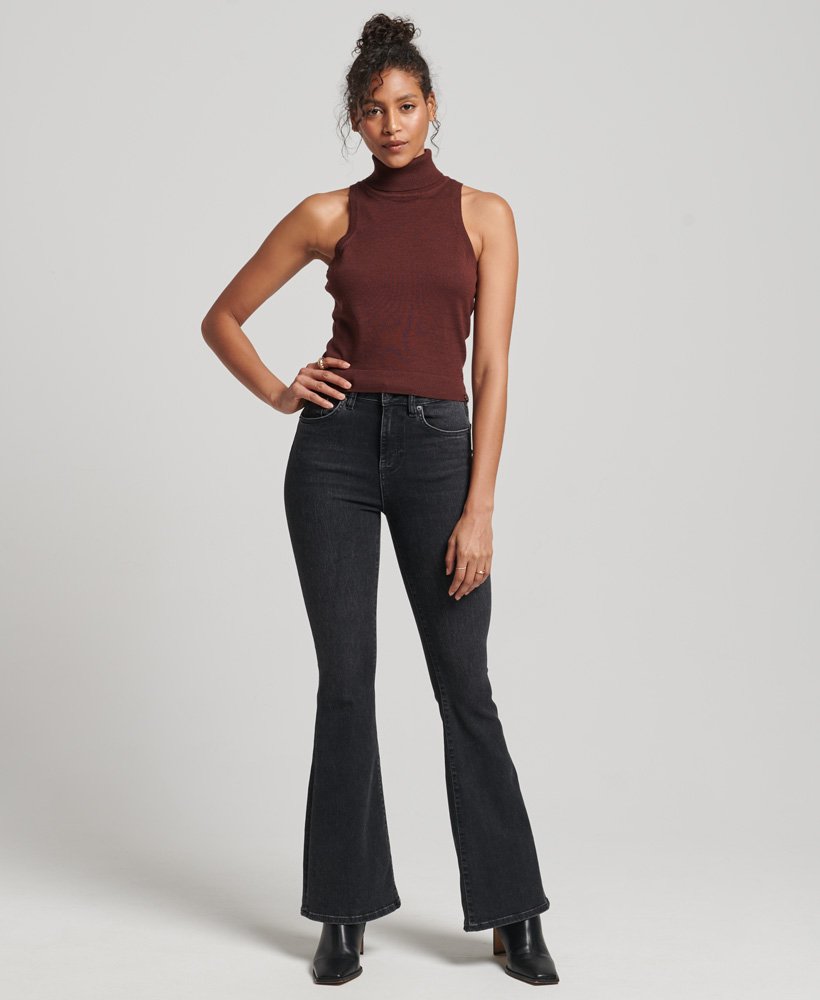 studios merino coltrui vest in bittere chocolade