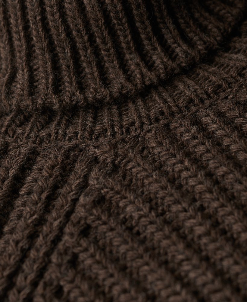 slouchy gebreide coltrui in coco marl