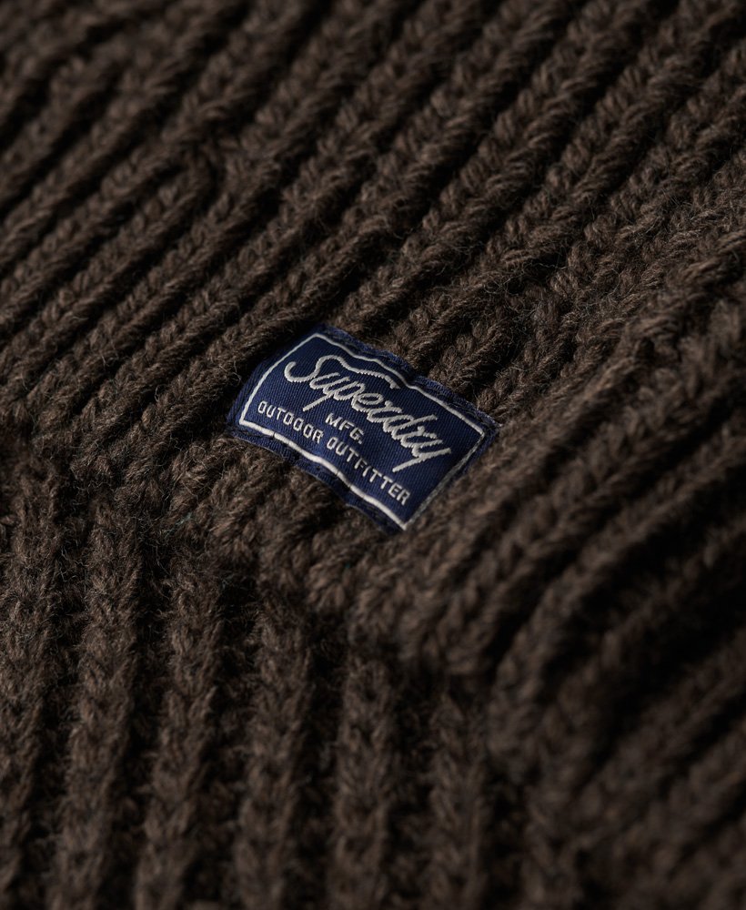 slouchy gebreide coltrui in coco marl