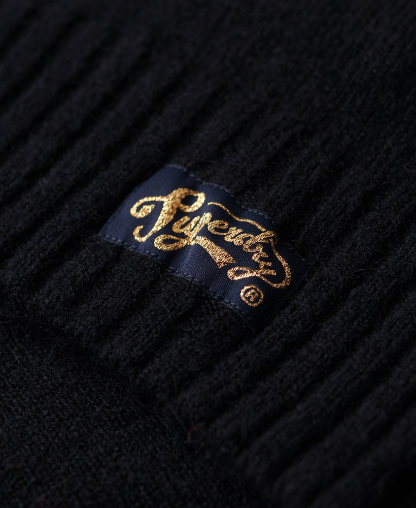 essentiële trui met ronde hals in eclipse navy