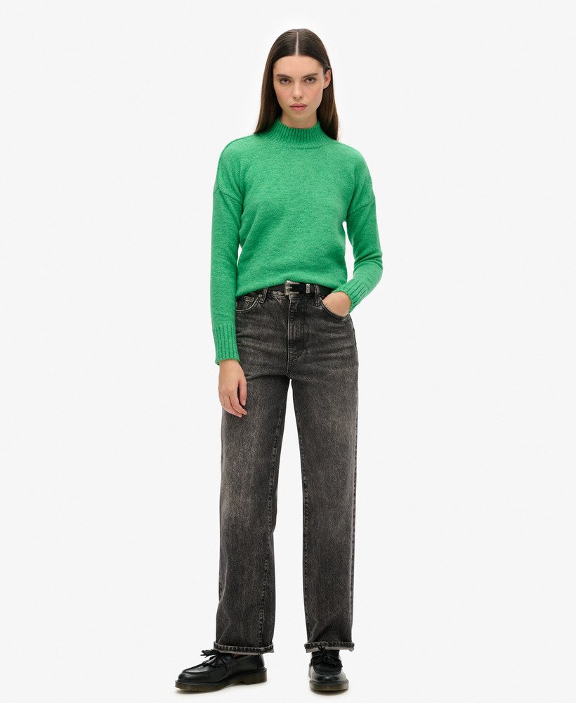 essentiële coltrui in drop kick green