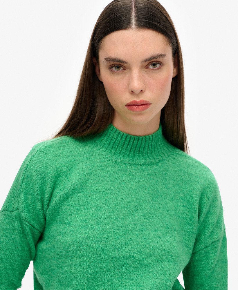 essentiële coltrui in drop kick green