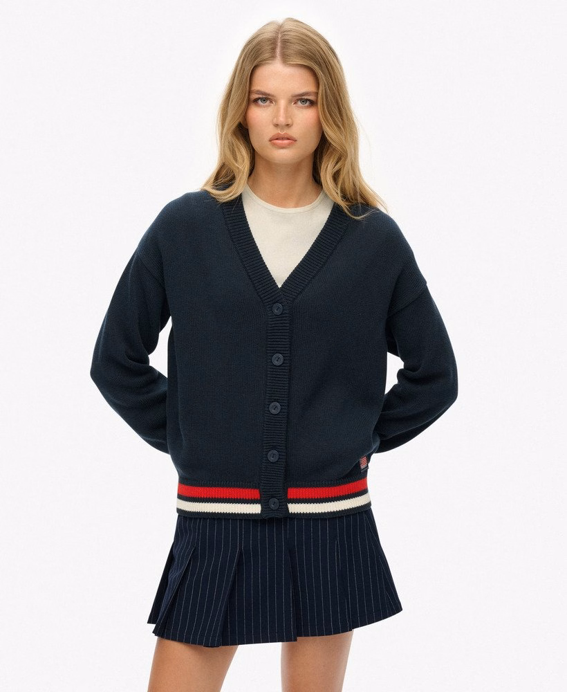 Losvallend gebreid vest