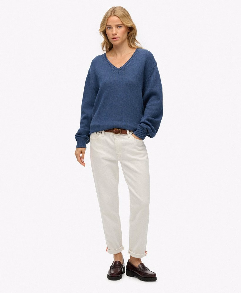 Oversized V-hals trui