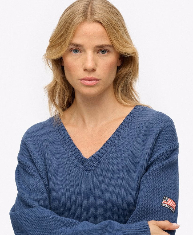 Oversized V-hals trui