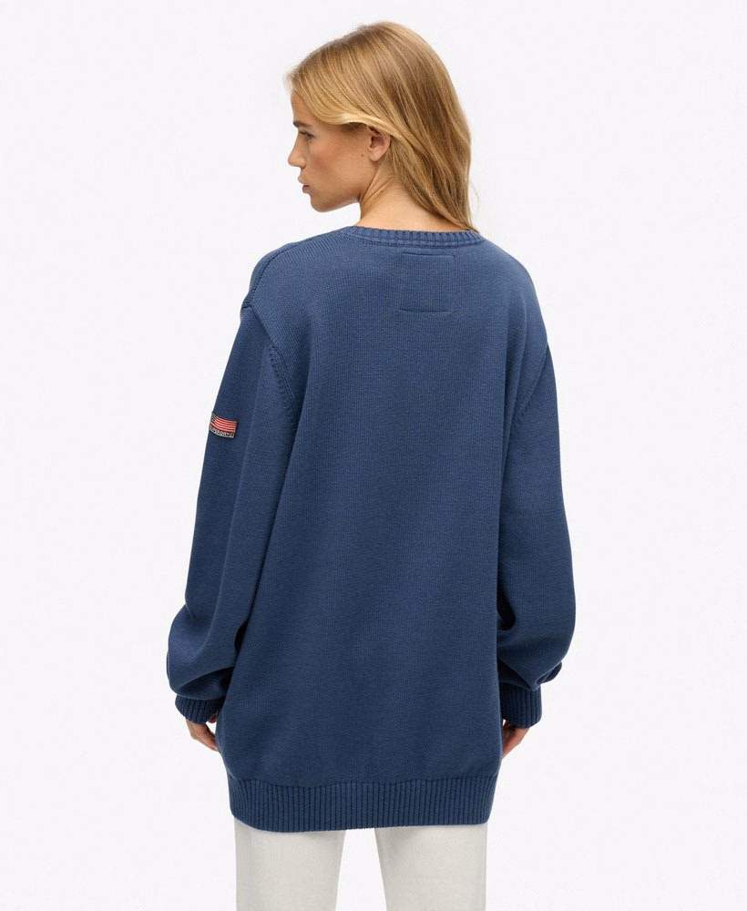 Oversized V-hals trui