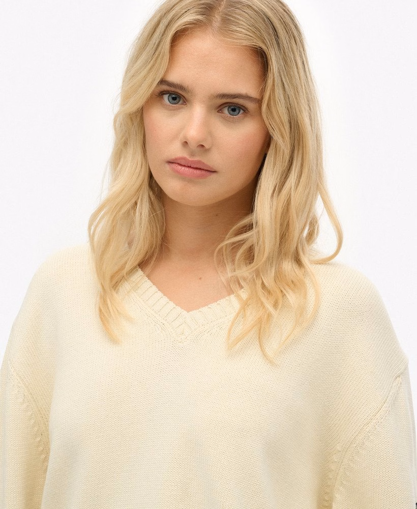 Oversized V-hals trui
