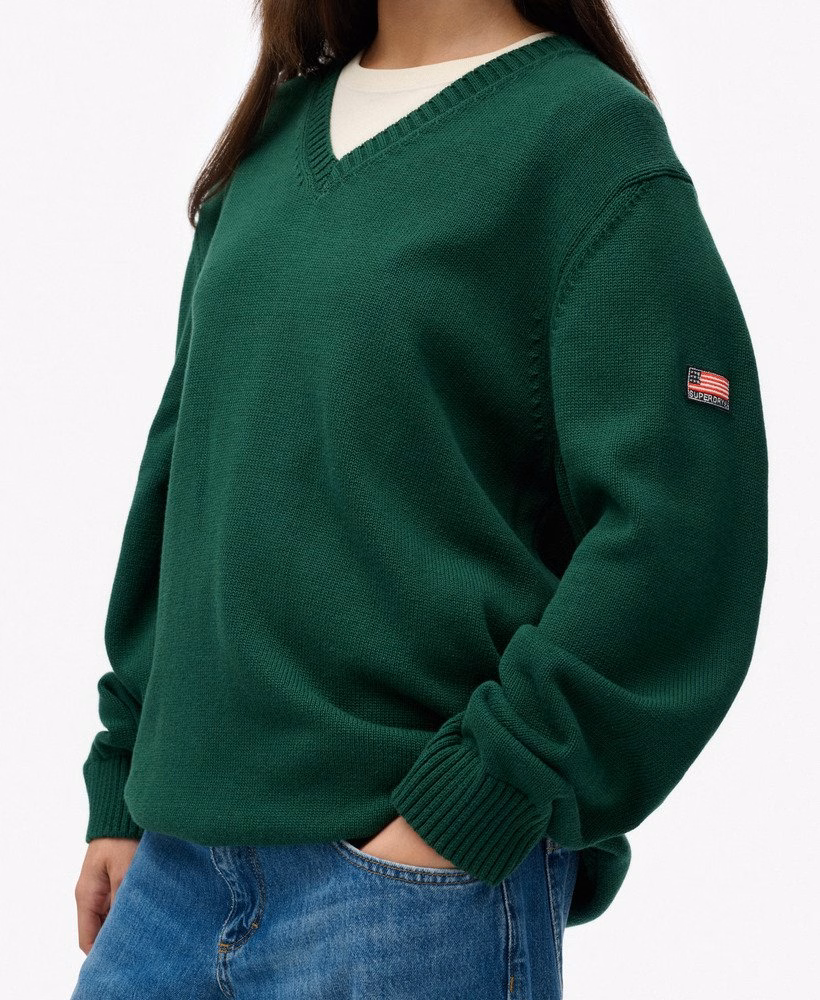 Oversized V-hals trui