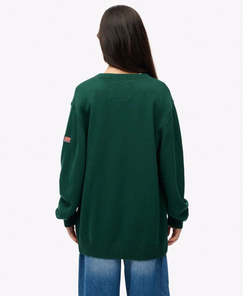 Oversized V-hals trui