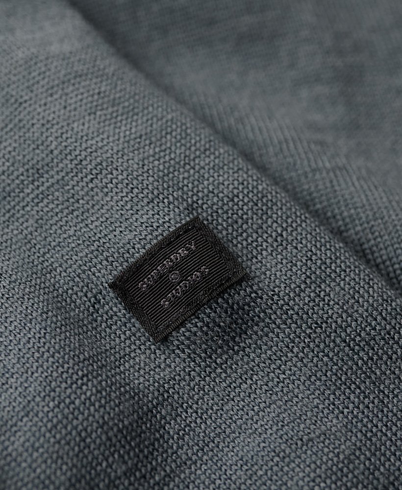 merino coltrui in droog leisteenblauw
