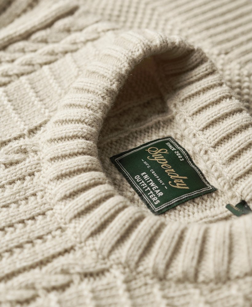 jacob crew jumper in ecru