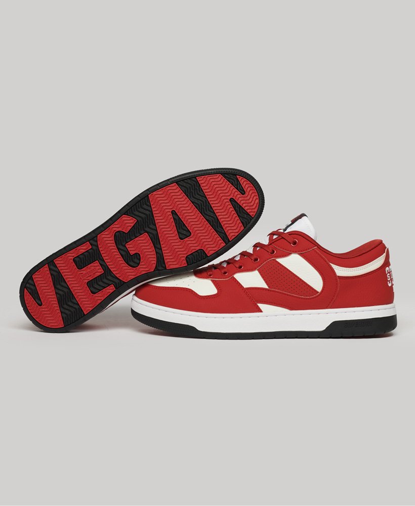 vegan jump lage sneakers in rood