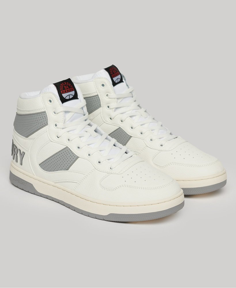 vegan jump high top sneakers in optic
