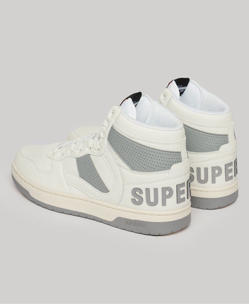 vegan jump high top sneakers in optic