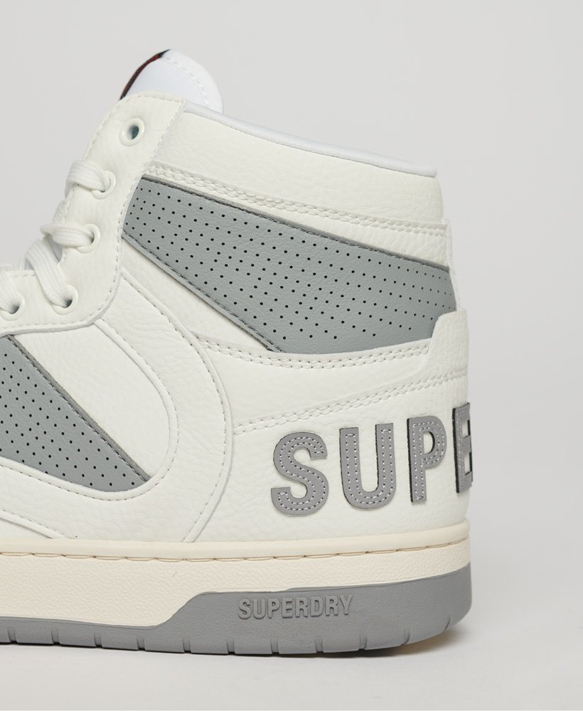 vegan jump high top sneakers in optic