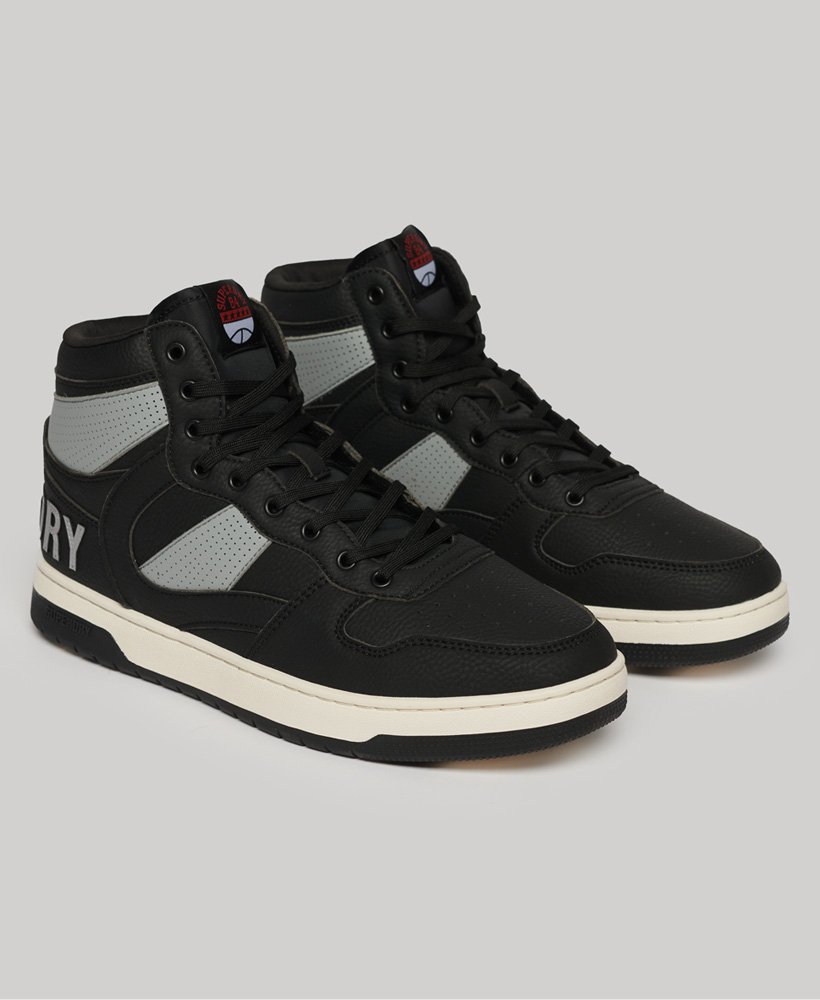 vegan jump hoge sneakers in zwart