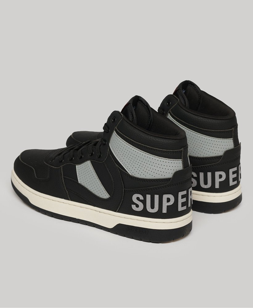 vegan jump hoge sneakers in zwart
