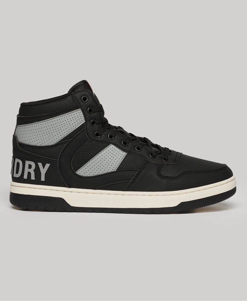 vegan jump hoge sneakers in zwart