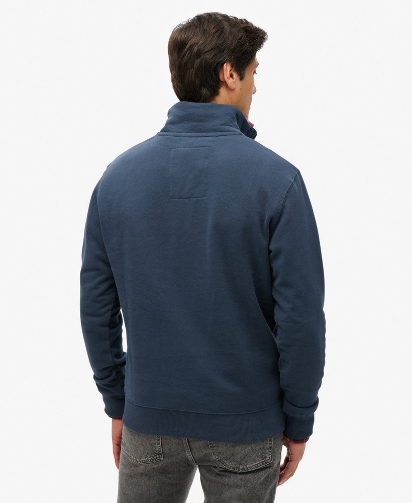 essential logo half zip sweatshirt in lauren navy